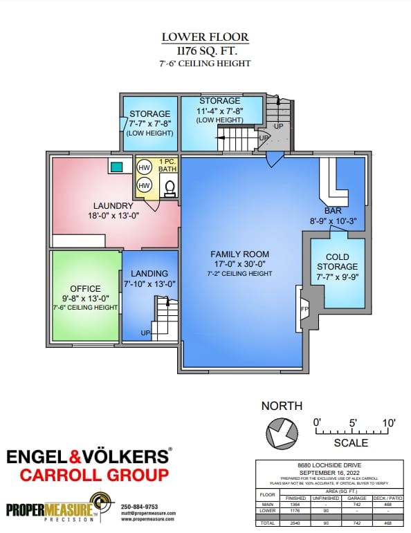 8680 Lochside Drv Floorplan - Lower